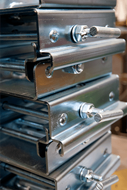 Bright zinc plated clamps