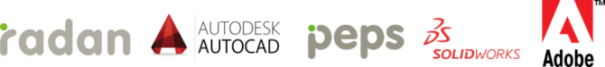 We use Radan, Autodesk AutoCAD, peps, SolidWorks and Adobe suite.